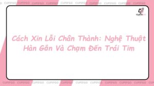 cách xin lỗi chân thành
